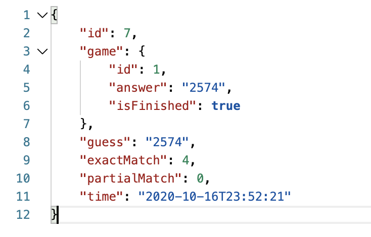 Screenshot of Crack The Code Game project
